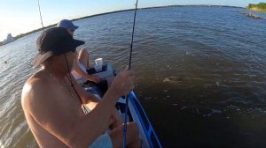 catching flounder on sea doo fish pro with girl friend