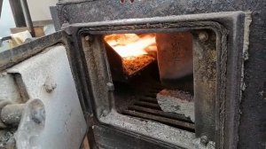 Работа пеллетной горелки
