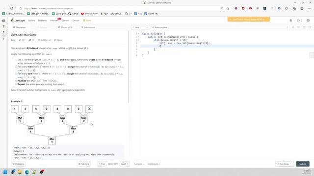 LeetCode 2293 | Min Max Game | Array | Java смотреть онлайн
