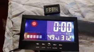 Часы-метеостанция с Алиэкспресс  с цифровым дисплеем  модель ADC-0121