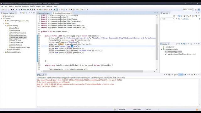 Headless Chrome with Selenium WebDriver смотреть онлайн