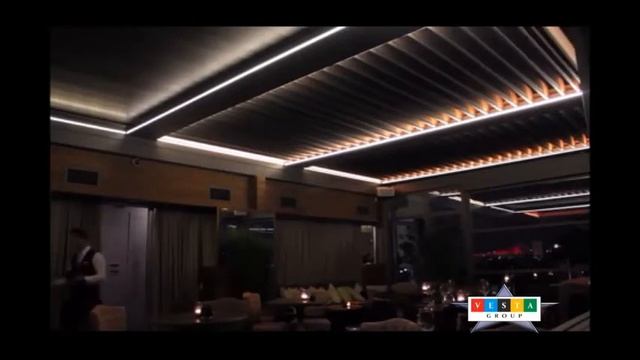 Пергола с поворотными ламелями Биоклиматическая Ламельных Перголы АЭРОКОМФОРТ смотреть онлайн