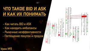 Что такое BID и ASK, как их анализировать и находить точки входа в сделку. Урок №2