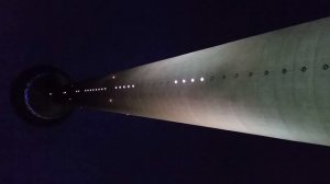 Dezimaluhr am Rheinturm in Düsseldorf / decimal clock at the Rheinturm Duesseldorf, Germany