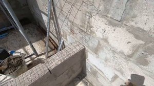 Капитальные межкомнатные перегородки из керамзитобетонных полублоков + мангал KOLUNDROV