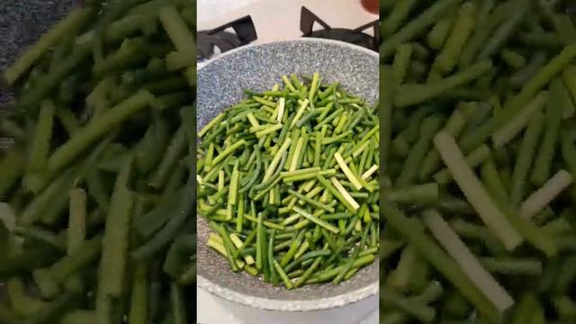 Жареные чесночные стрелки. Просто, быстро, вкусно!