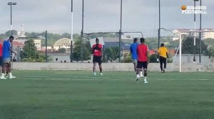 MOHAMMED SALISU IN GHANA, TRAINS AT MADINA PARK