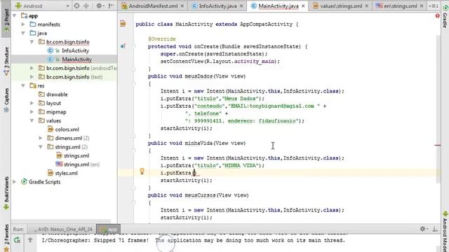 DMOB1 - AULA 18 - PARAMETROS ACTIVITY - PEGANDO STRING (RESOURCES) VIA JAVA смотреть онлайн
