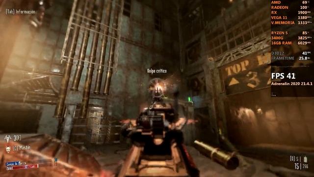 Necromunda: Hired Gun | Ryzen 5 3400G | Gráficos Vega 11 | 8 GB Single | 16 GB Dual (2666 MHz) смотреть онлайн