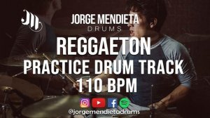 REGGAETON - Practice Drum Track / Drum Loop 110 BPM