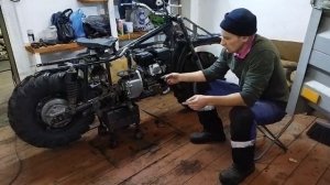 Вступление. Постройка урала на колëсах от квадрацикла с двигателем от мотоблока.