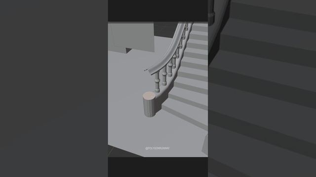 Modeling a staircase in Blender