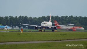 Эйрбас А-319 авиакомпании British Airways взлетает с ВПП Полдербаан аэропорта Схипхол, Амстердам.