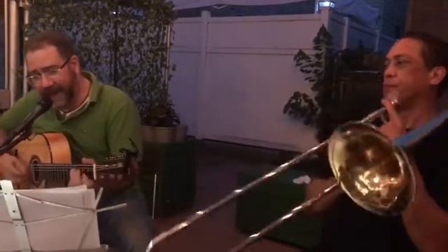 STAND BY ME (Trombone and Guitar duet) смотреть онлайн