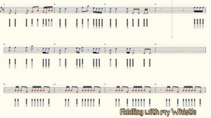 The Git Up - Blanco Brown - Tin Whistle - Play Along Tab Tutorial