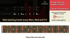 Atmospheric Melodic Rock Backing Track in E Minor