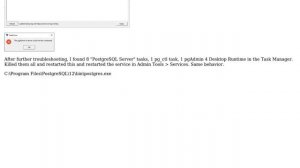 The pgAdmin 4 server could not be contacted