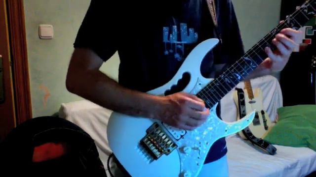 Testing Ibanez JEM7V-WH Steve Vai signature guitar clean sound смотреть онлайн