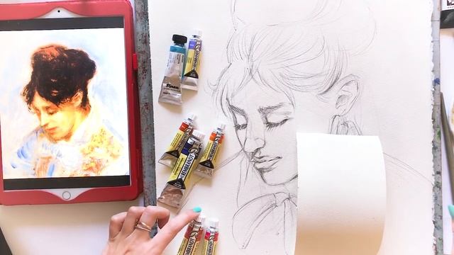 Challenge: Рисую работу художника в своем стиле. Ренуар/Draw it in your style.Renoir смотреть онлайн