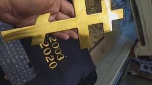 Накладные буквы на памятник из латуни