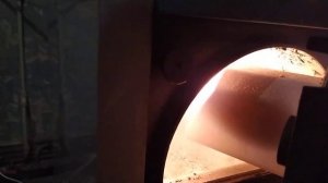 Монтаж пеллетной горелки в пиролизный котел Атмос.Пеллетная горелка 35 квт. в пиролизном котле Атмо
