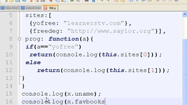 Javascript Objects, Methods, Console, Firebug