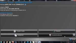 Peugeot Citroen RD4 Autoradio Fahrgestellnummer und Konfiguration ändern mit PSA-COM (Superscan)