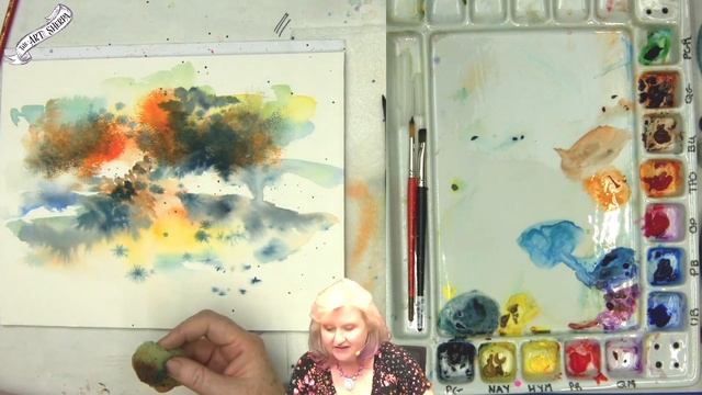 Easy ABSTRACT  How to Paint Watercolor Step by step | The Art Sherpa