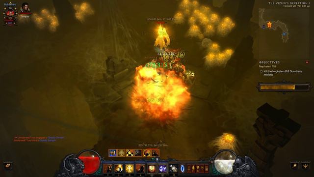 Diablo III Ros 2.3 PTR New Blessed Hammer Crusader+Kanai's Cube Affixes смотреть онлайн