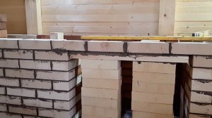 Красивое прямое перекрытие проемов кирпичом  Технология печной кладки. (1/5)