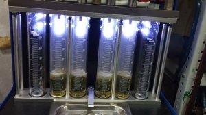 FSI форсунки на стенде до чистки форсунка 4 переливает