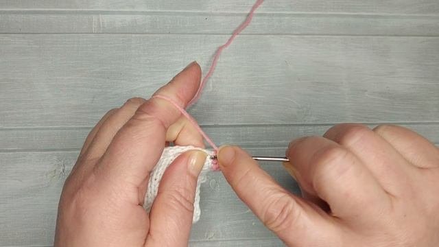 Способ обвязки края , веерочки.