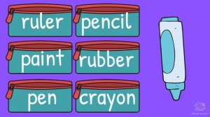 ESL In My Pencil Case Vocabulary | Interactive English