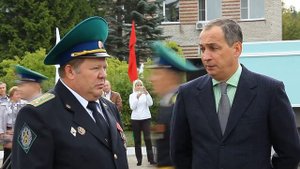 Присяга курсантов погранинститута ФСБ в Оболенске