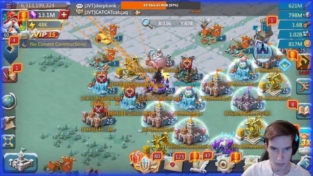 Lords Mobile - Пошли обнулять 70м войск в СОЛО. Мультисборы и реализация кролика