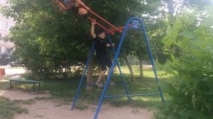 Делаю солнышко на обычных качелях