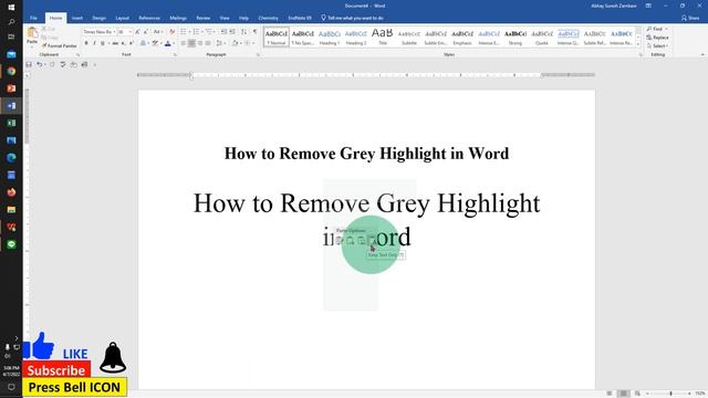 How to Remove Grey Highlight in Word (Microsoft) смотреть онлайн