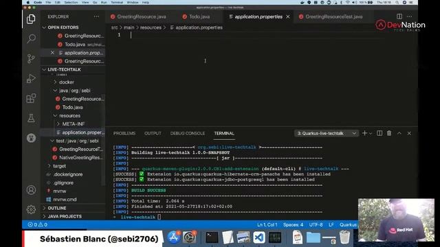 Kubernetes-native Java: Latest and greatest features of Quarkus 2.0 | DevNation Tech Talk смотреть онлайн