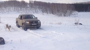 Амарок в снегу 1