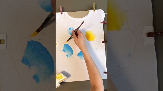 Мастер-класс по рисованию "Одуванчик на футболке в акварельной технике" АКРИЛ ДЛЯ ТКАНИ DECOLA смотреть онлайн