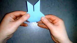 Конструирование из бумаги животных. Зайчик