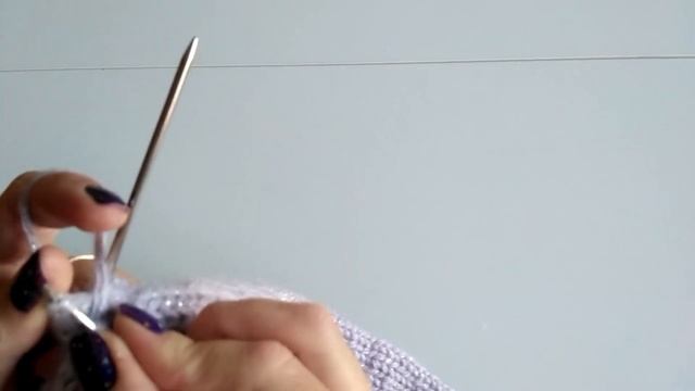 Двойная повязка на голову спицами с невидимым швом закрытия. смотреть онлайн