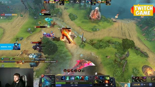 Куман делает рампагу на Морфе | Dota 2 Cooman Morphling смотреть онлайн