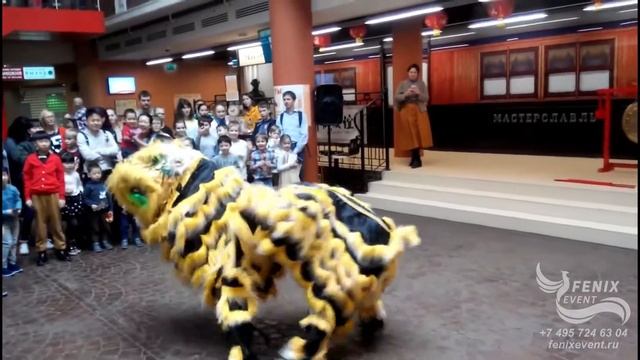 Южный китайский лев на праздник и корпоратив в Москве - заказать китайское шоу на праздник в Москве
