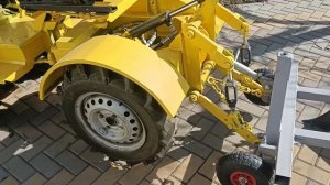 Работа гидравлики на минитракторе