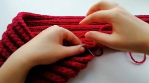 Вяжем шапку чалму спицами