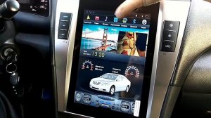 Штатная магнитола в стиле Тесла для Тойота Камри 40