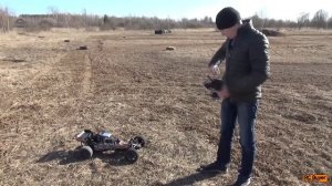 HPI Baja 5b, обкатываем бензиновую радиоуправляемую машину и пробуем на треке