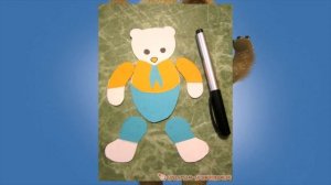 Медвежонок из бумаги