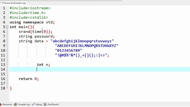 Random Password Generator C++ | Program in C++ | C++ tutorial for beginners | Project in C++ | C++